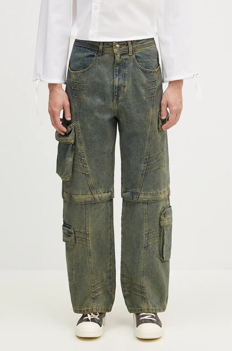 Andersson Bell jeansy Cargo Coated Wide-Leg Jeans męskie apa749ml