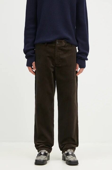 Вельветовые брюки Norse Projects Aros Regular Wide Wale Corduroy Chino цвет коричневый прямые N25.0407.2022