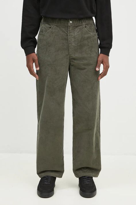 Κοτλέ παντελόνι Norse Projects Ragnar Relaxed Solotex Corduroy Pant χρώμα: πράσινο, N25.0410.8098