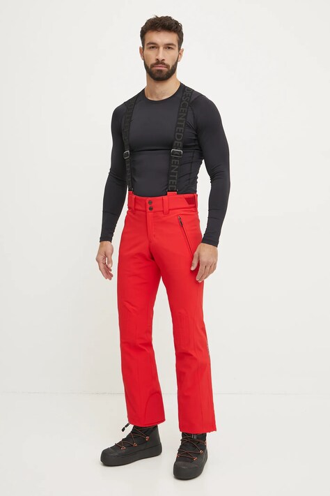 Descente pantaloni de schi Swiss Slim culoarea rosu, DWMYGD43