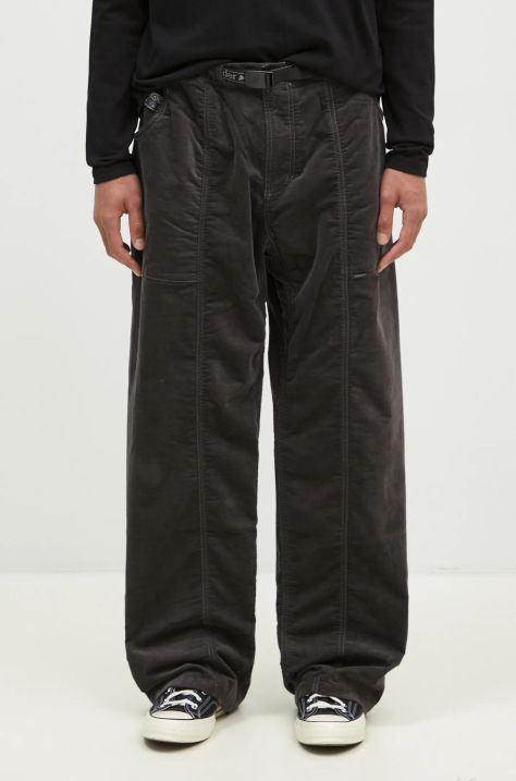 Gramicci pantaloni de catifea cord JQ Tape Corduroy Gadget Pant culoarea gri, drept, GUP4.F3011.M