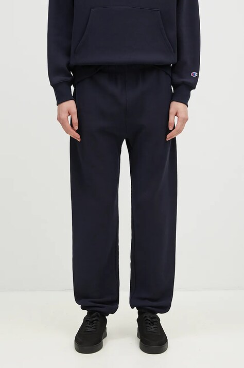 Спортивні штани Champion Elastic Cuff Pants колір синій однотонні 220709
