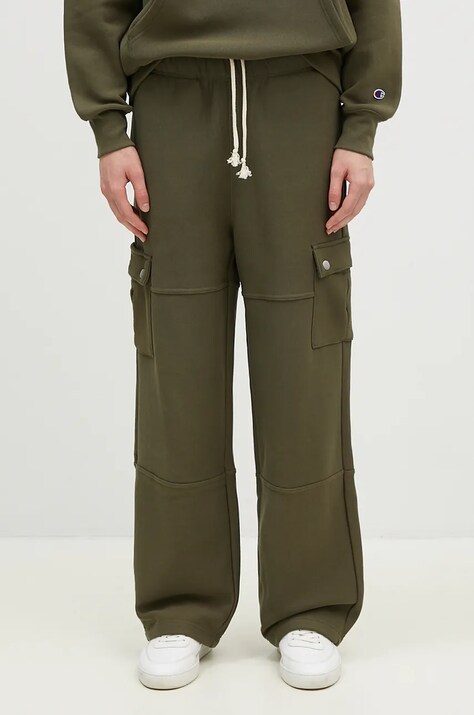 Спортивные штаны Champion Cargo Pants цвет зелёный однотонные 220710