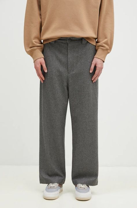 Stan Ray wool trousers gray color AW2403184