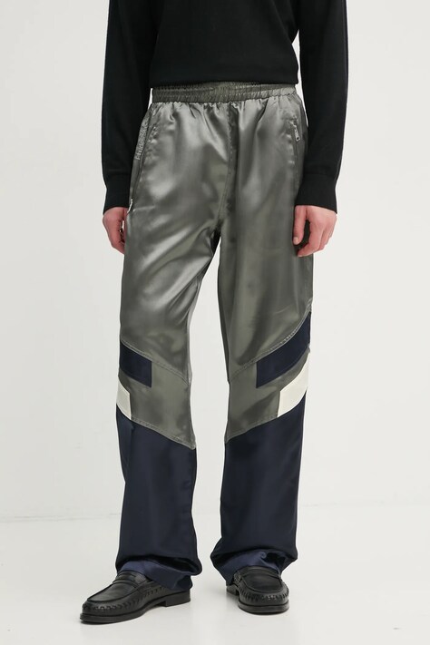 Études Studio pantaloni barbati, culoarea verde, modelator, H24MMTRO490