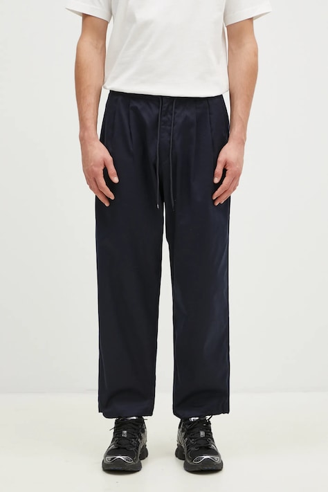 NEIGHBORHOOD pantaloni Baggysilhouette Easy Pants uomo colore blu navy 242AQNH.PTM01