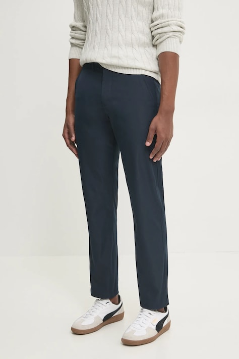 Abercrombie & Fitch nadrág férfi, sötétkék, egyenes, KI130-4101