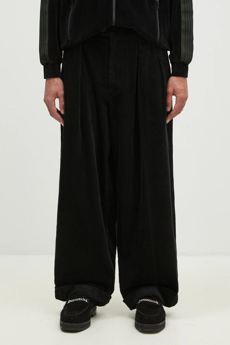 Вельветові штани Engineered Garments Oxford Pant колір чорний прямі 24F1F031.WP011