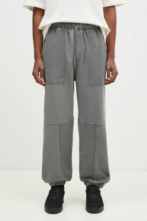 Flowers for Society cotton joggers gray color smooth FFSAPP098