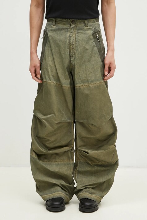 Kalhoty 032C ''Clay'' Utility pánské, zelená barva, jednoduché, F24-URW-1003-450