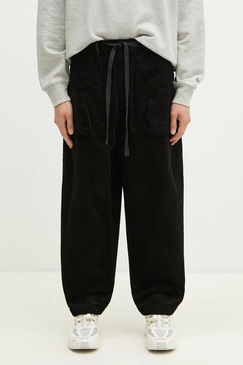 Manastash pantaloni in velluto a coste 8W Cocoon colore nero 7924210013