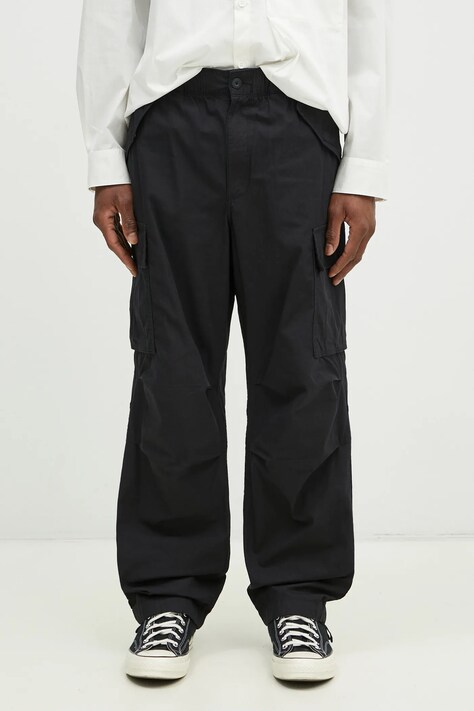 Βαμβακερό παντελόνι thisisneverthat Cargo Pant χρώμα: μαύρο, TN243WPARP04