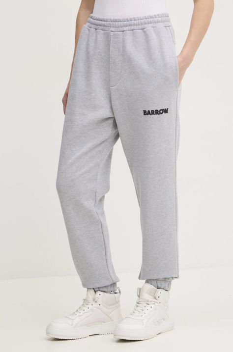 Barrow pantaloni de trening culoarea gri, cu imprimeu, F4BWUAFP135