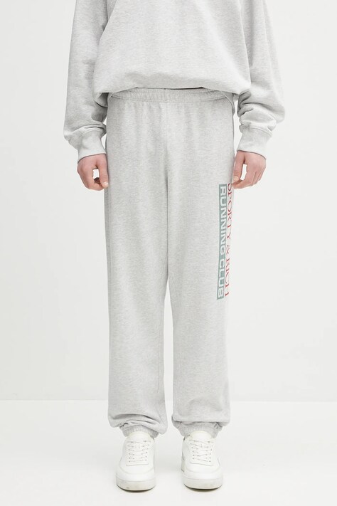 Sporty & Rich joggers Finish Line gray color with a print PA036514167GY03