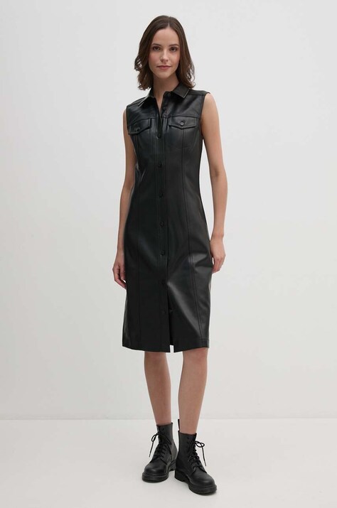 Šaty Calvin Klein Jeans černá barva, midi, J20J223542