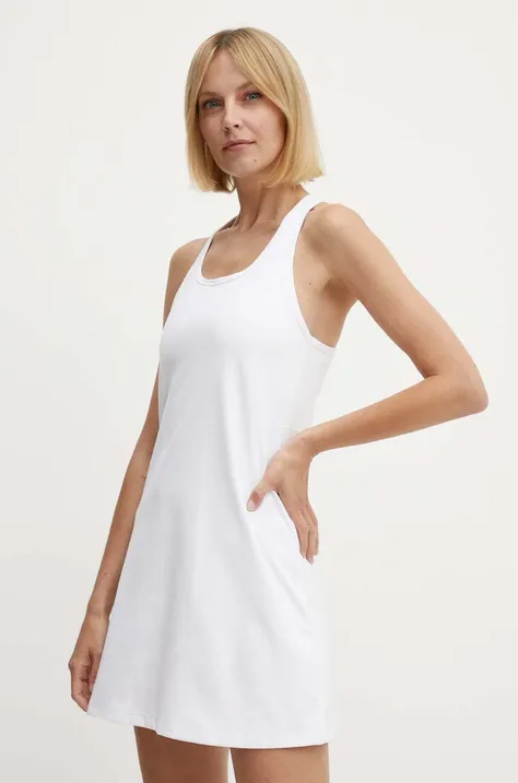 Dkny sukienka kolor biały mini rozkloszowana DP4D4847