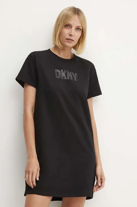 Платье Dkny цвет чёрный mini прямое DP4D4839