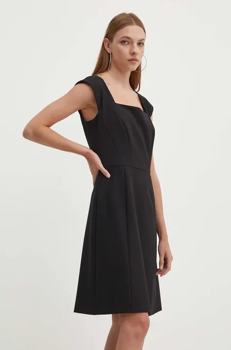 HUGO rochie culoarea negru, mini, drept, 50518972