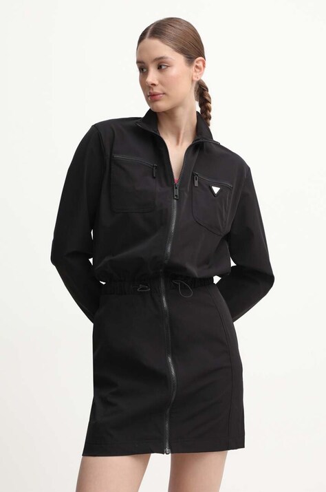 Guess rochie AURLIE culoarea negru, mini, dreaptă, V4YK01 WG982