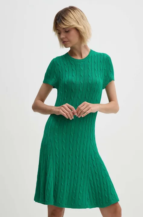 Polo Ralph Lauren rochie culoarea verde, mini, evazati, 211935325