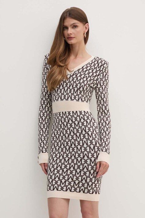 Marciano Guess rochie MATI culoarea bej, mini, mulată, 4YGK74 5036Z
