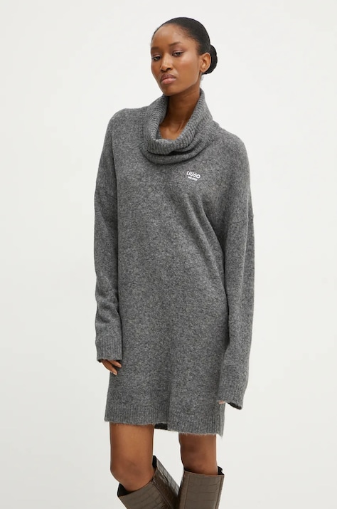 Liu Jo vestito con aggiunta di lana colore grigio  WF4430 MA49P