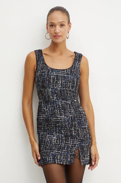 Liu Jo rochie culoarea bleumarin, mini, evazată, WF4479 T1040