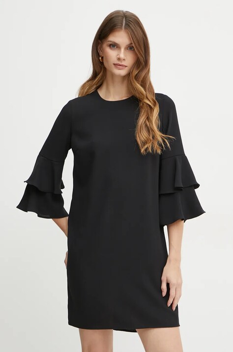 Liu Jo rochie culoarea negru, mini, dreaptă, WF4567 T0347