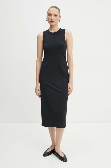 Šaty Max Mara Leisure černá barva, midi, 2426626027600