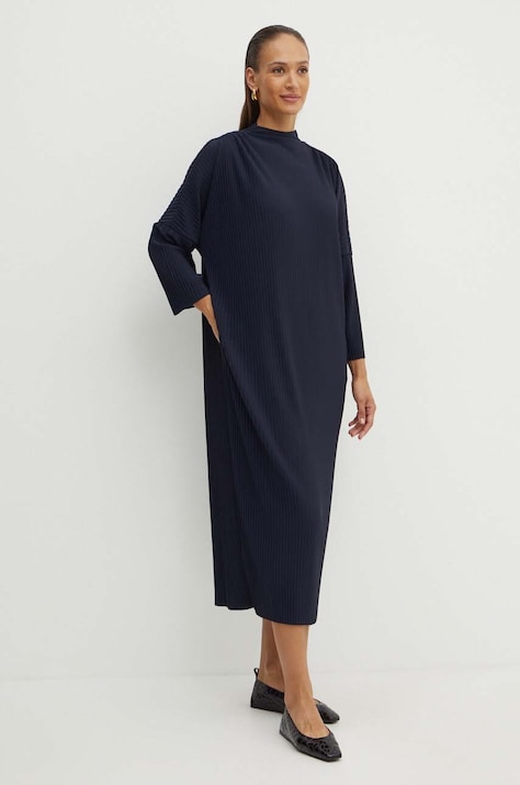 Max Mara Leisure sukienka kolor granatowy midi oversize 2426626067600