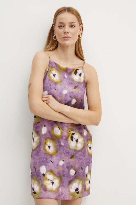 MAX&Co. rochie culoarea violet, mini, evazată, 2426226051200