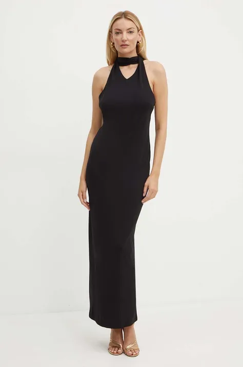 Сукня MAX&Co. колір чорний maxi облягаюча 2426626021200