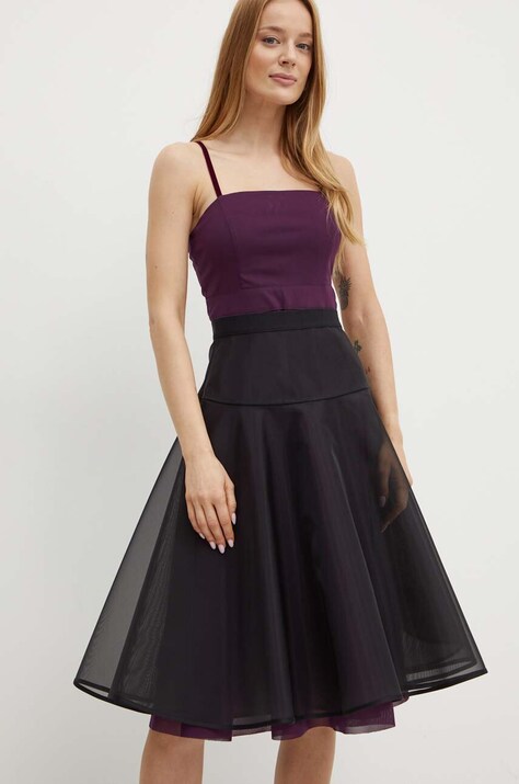 MAX&Co. rochie culoarea violet, mini, evazată, 2426626031200