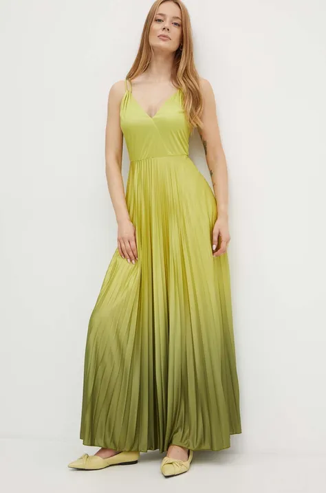 MAX&Co. sukienka kolor zielony maxi rozkloszowana 2426626111200