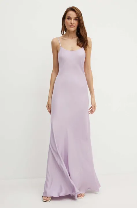 Φόρεμα Victoria Beckham χρώμα: ροζ, 1324WDR005234A