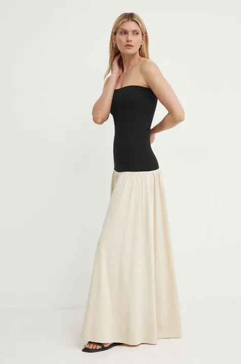 Сукня By Malene Birger MARCIELLA колір бежевий maxi розкльошена Q72460001
