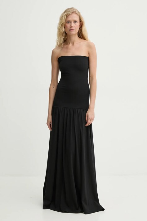 Šaty By Malene Birger MARCIELLA černá barva, maxi, Q72460001