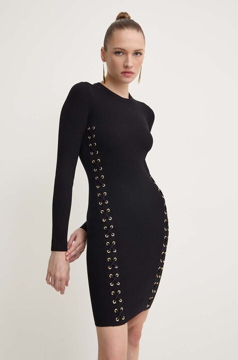 MICHAEL Michael Kors rochie culoarea negru, mini, mulată, MT482FQ5ZV