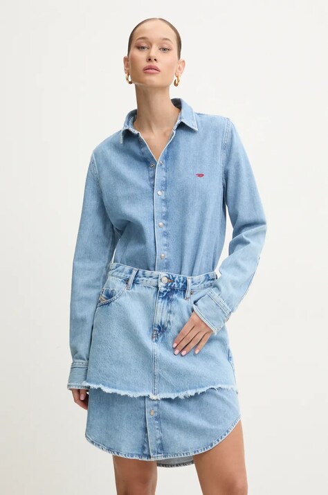 Diesel rochie din denim DE-DESY-D mini, dreaptă, A14967.068NM