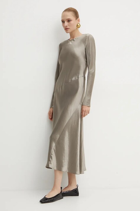 Max Mara Leisure rochie culoarea verde, maxi, evazată, 2426226018600