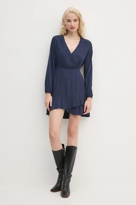 Pepe Jeans rochie KENDALL culoarea bleumarin, mini, evazată, PL953610