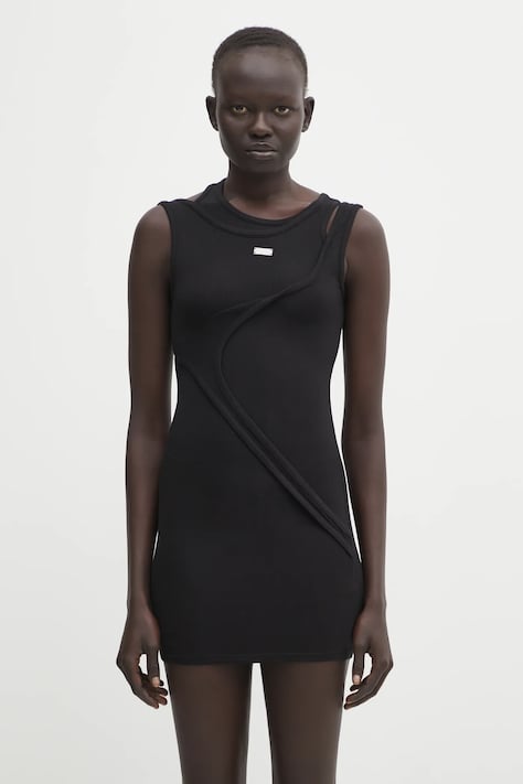 Šaty Heliot Emil čierna farba, mini, priliehavá, HE.W.11.028.BLK01