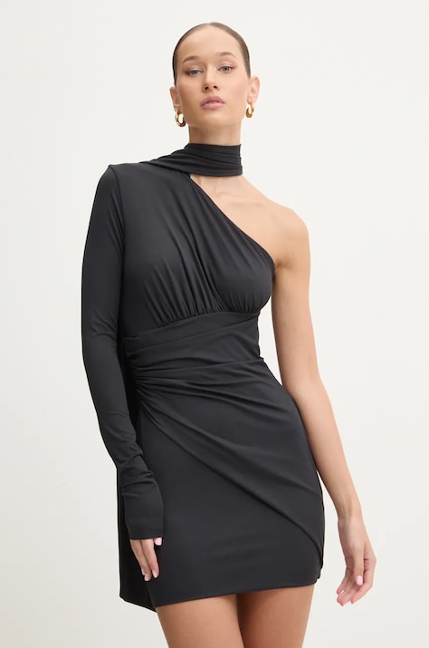 Aniye By rochie culoarea negru, mini, mulată, 181459