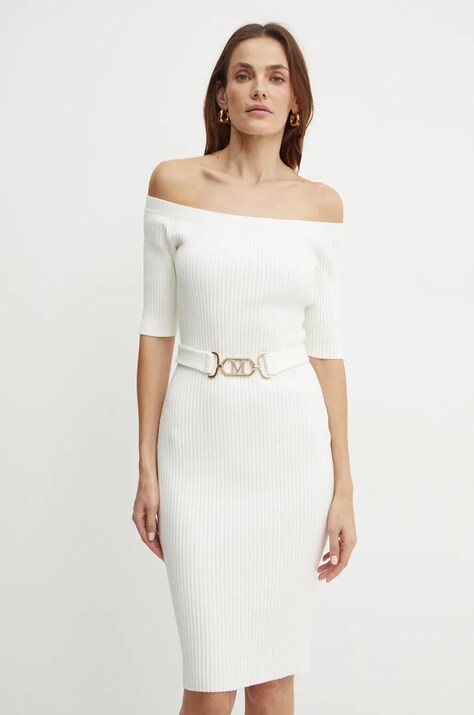 Marciano Guess rochie CHO culoarea bej, mini, mulată, 4BGK08 5618Z