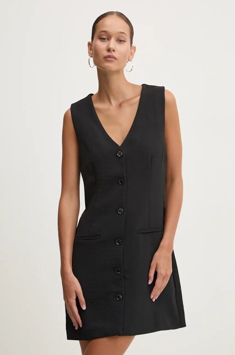 Abercrombie & Fitch rochie culoarea negru, mini, evazată, KI159-4788