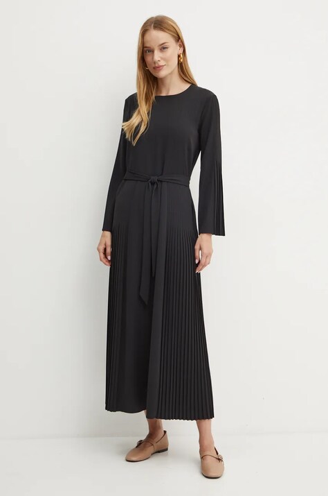 Платье Twinset цвет чёрный maxi расклешённое 242TP2295