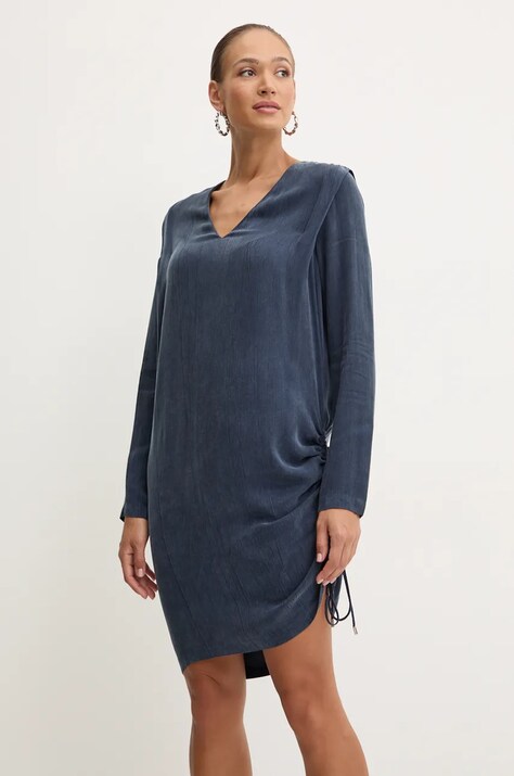 Boss Orange rochie culoarea bleumarin, mini, dreaptă, 50524225