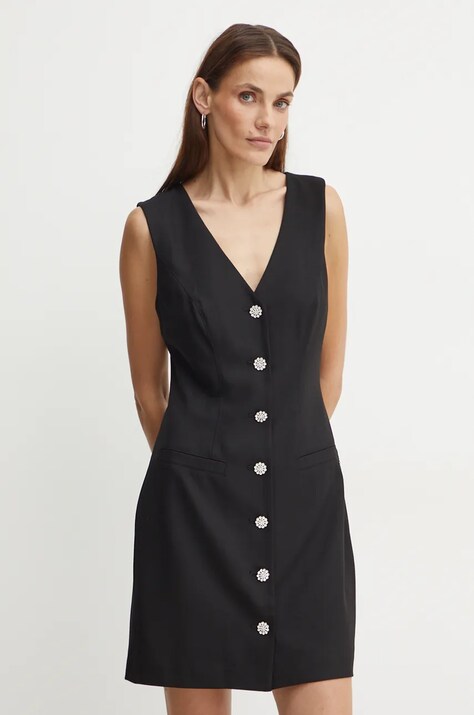Сукня Guess DORIS колір чорний mini облягаюча W4BK11 WGIF2