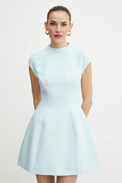 Bardot ruha DELPHI fekete, mini, testhezálló, 59329DB