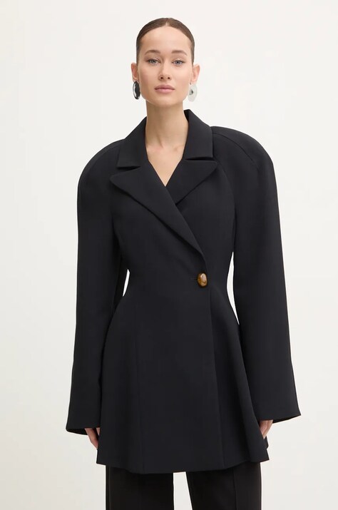 Stine Goya rochie culoarea negru, mini, evazată, C009-2273